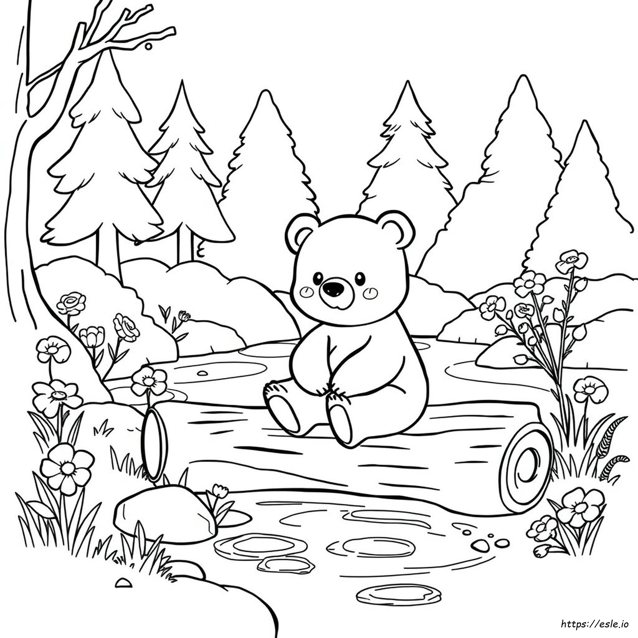 Cute Bear Coloring Pages Tiktok Printable