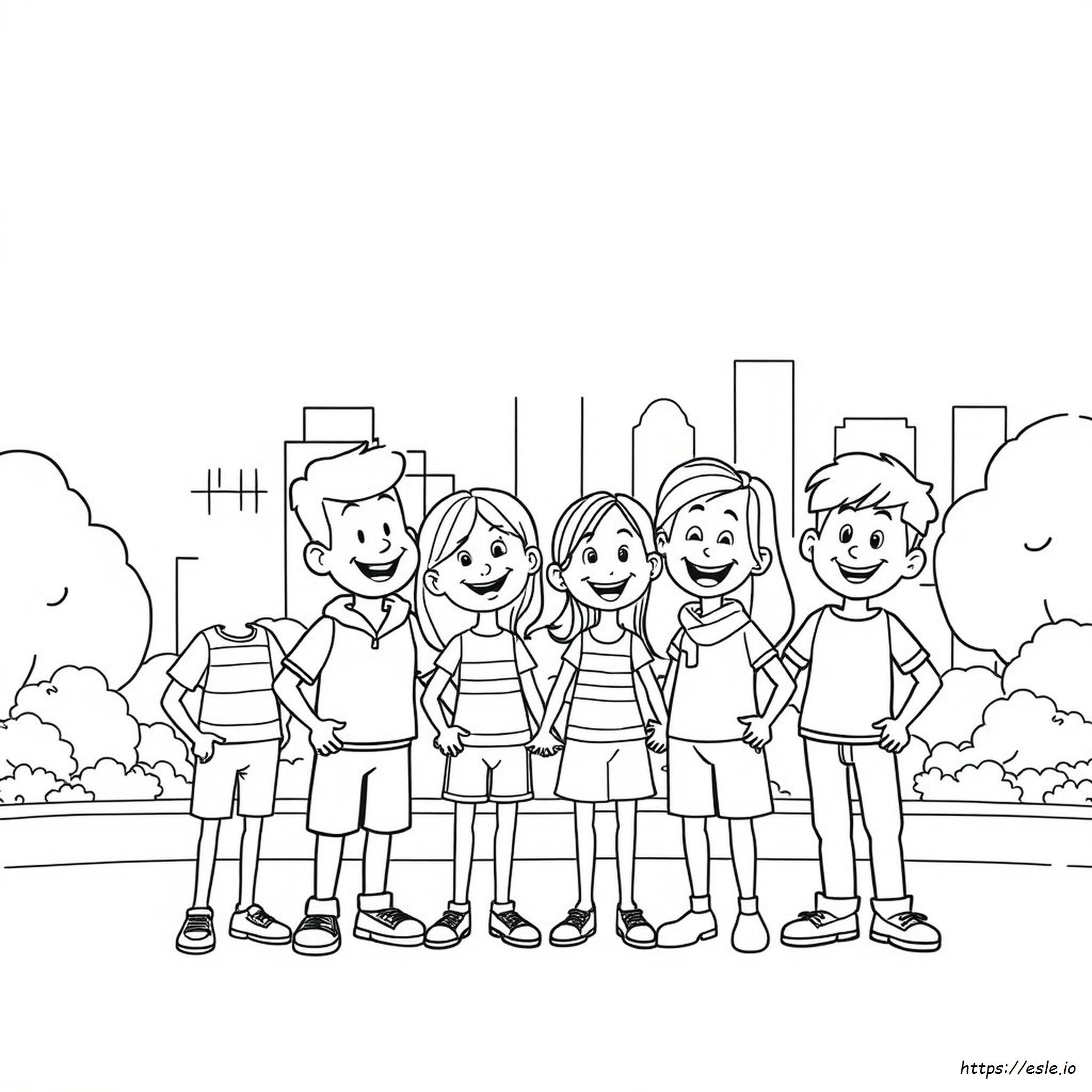 Hoja Para Colorear De Dibujos Animados De Los 90 Para Colorear