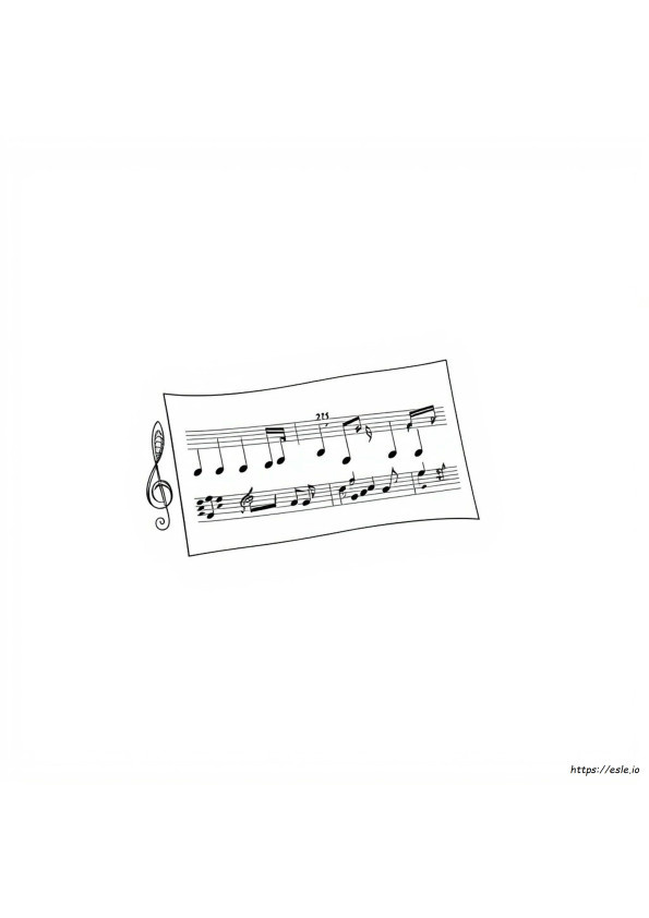 Lembar Mewarnai Musik