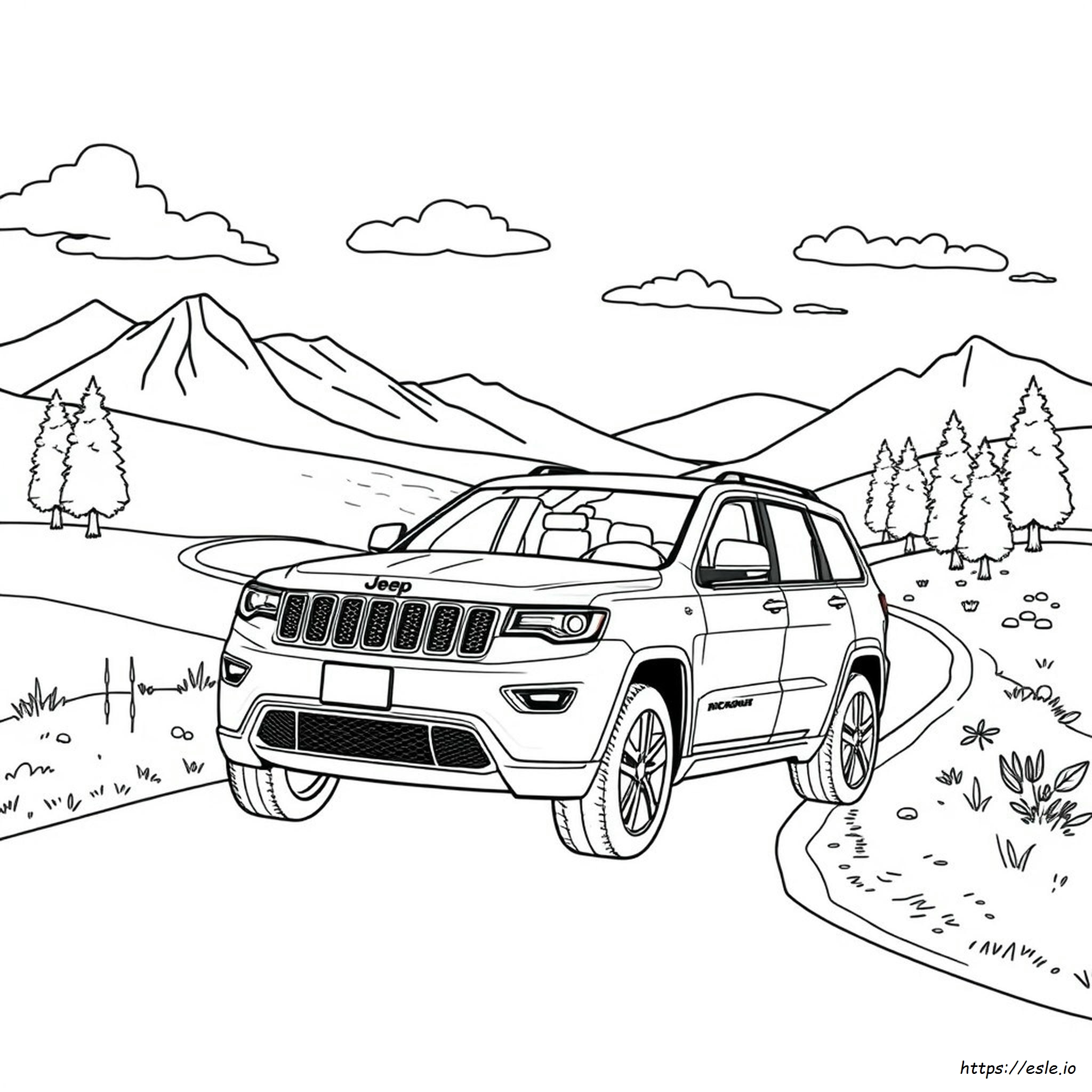 Jeep Grand Cherokee Coloring Pages
