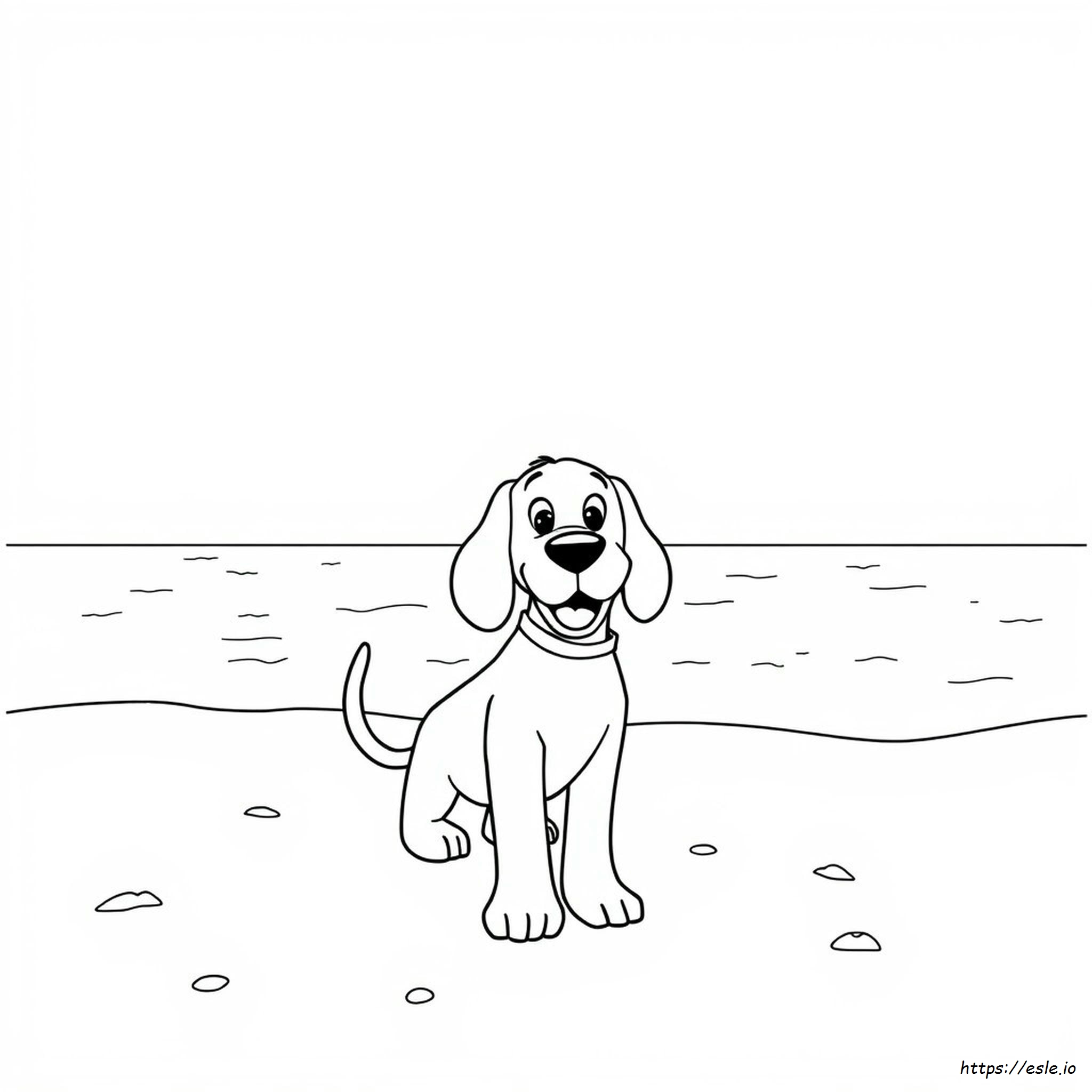 Clifford San Valentín Para Colorear