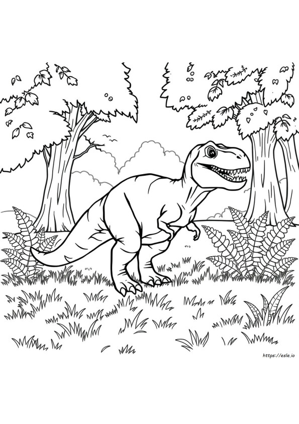 T Rex Coloring Picture