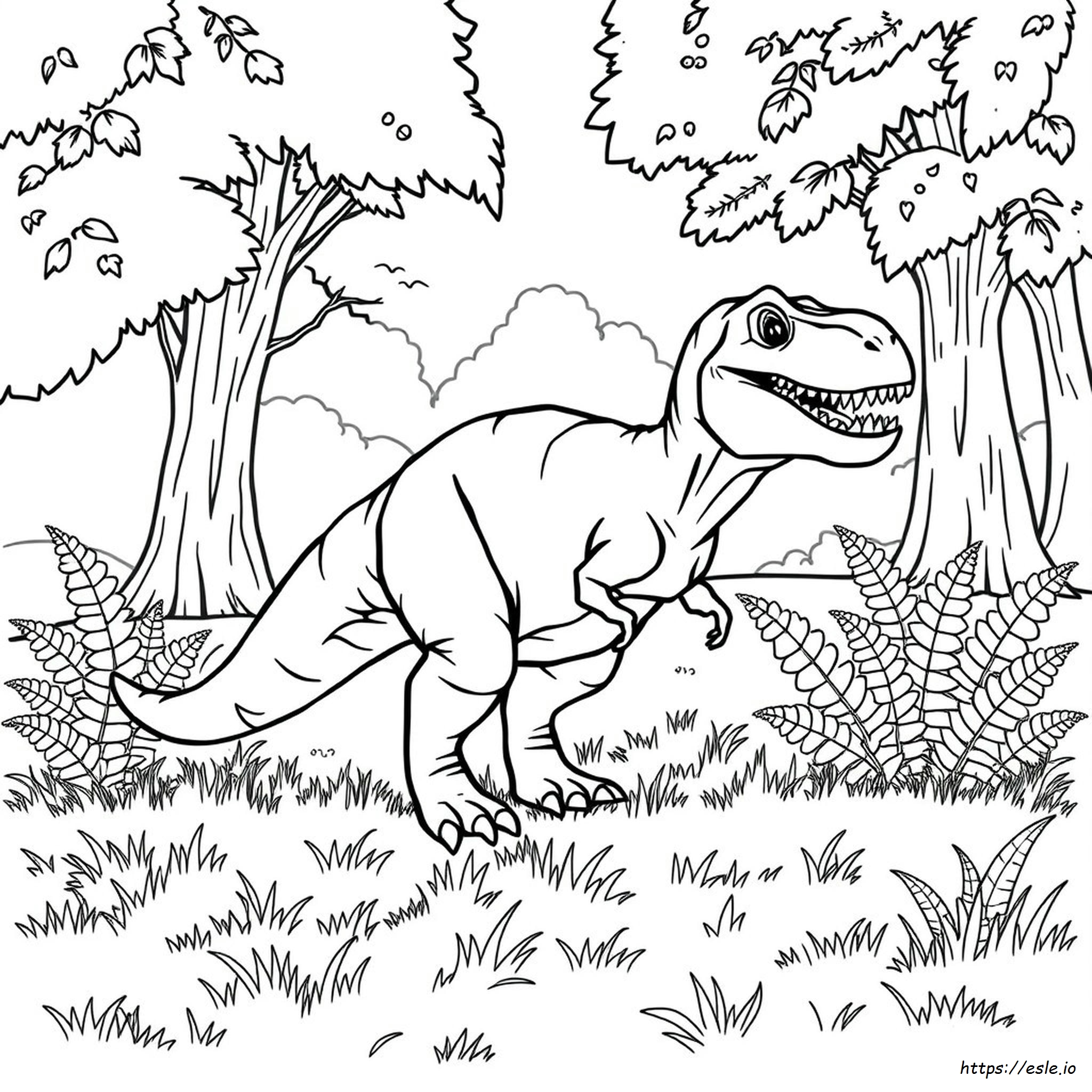 T Rex Coloring Picture