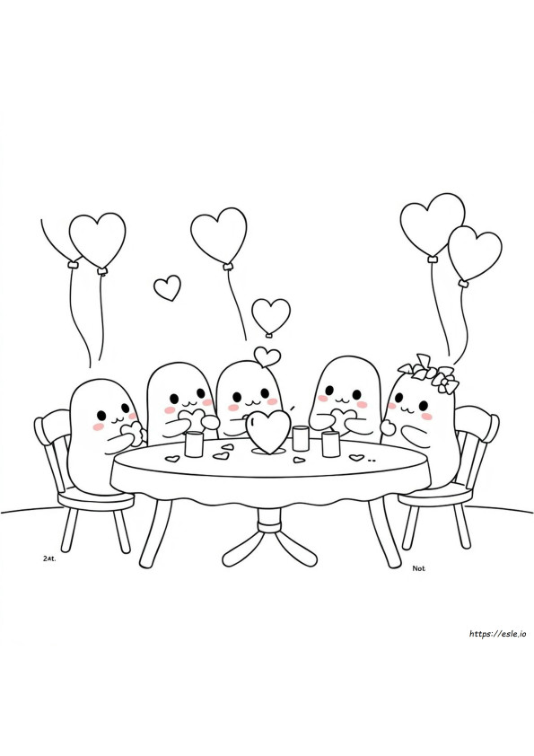 Gambar Mewarnai Squishmallows Valentine