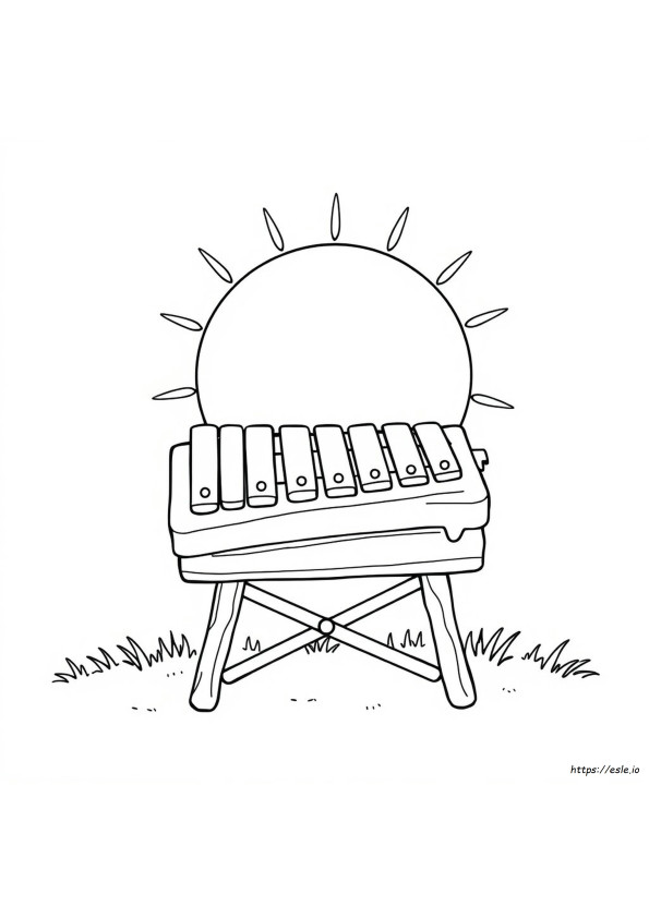Coloirage Xylophone
