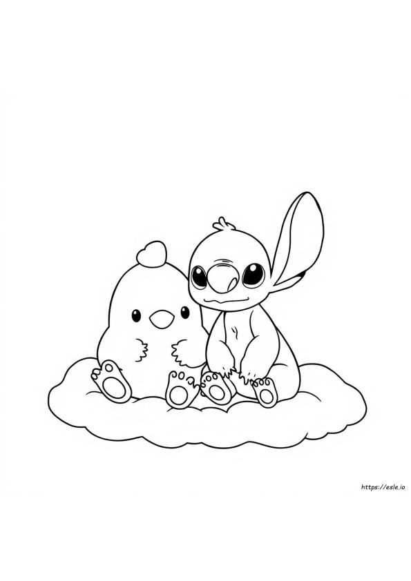 Gambar Mewarnai Stitch Squishmallow