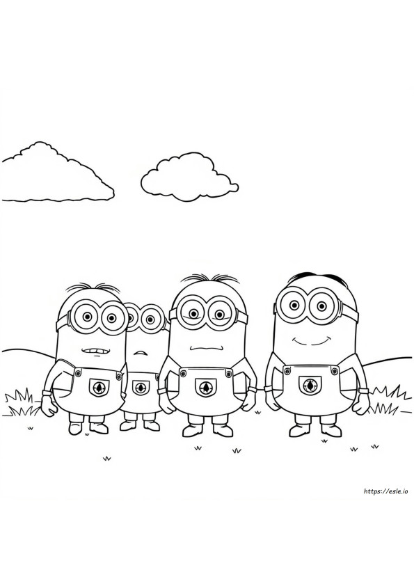 Minion Gambar Mewarnai