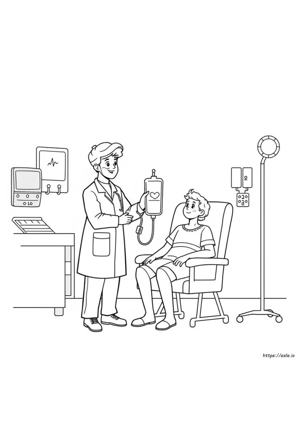 Donor Darah Gambar Mewarnai