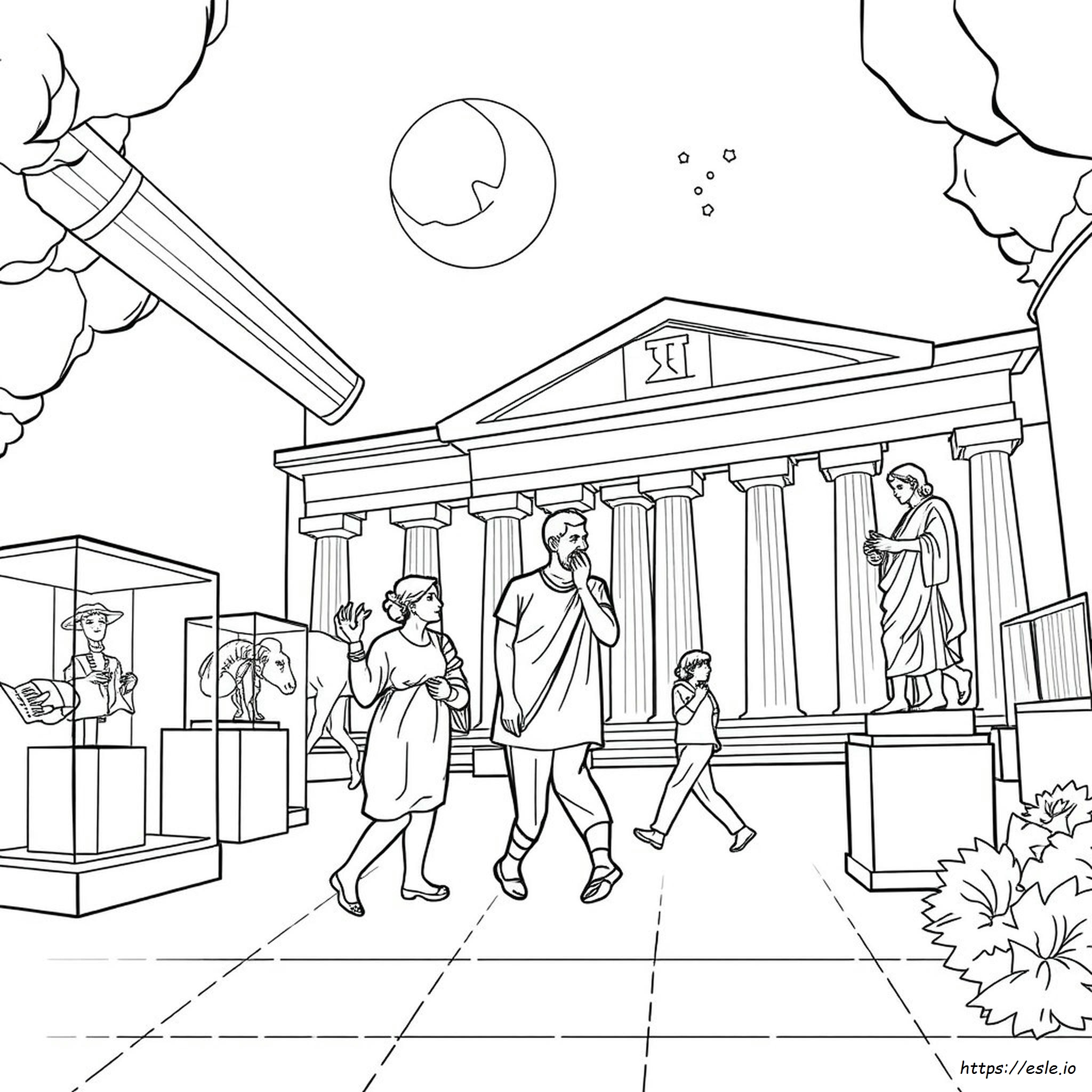 Noche En El Museo: Dibujos Para Colorear