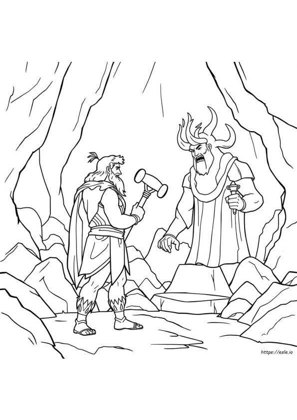 Hades Hercules Gambar Mewarnai