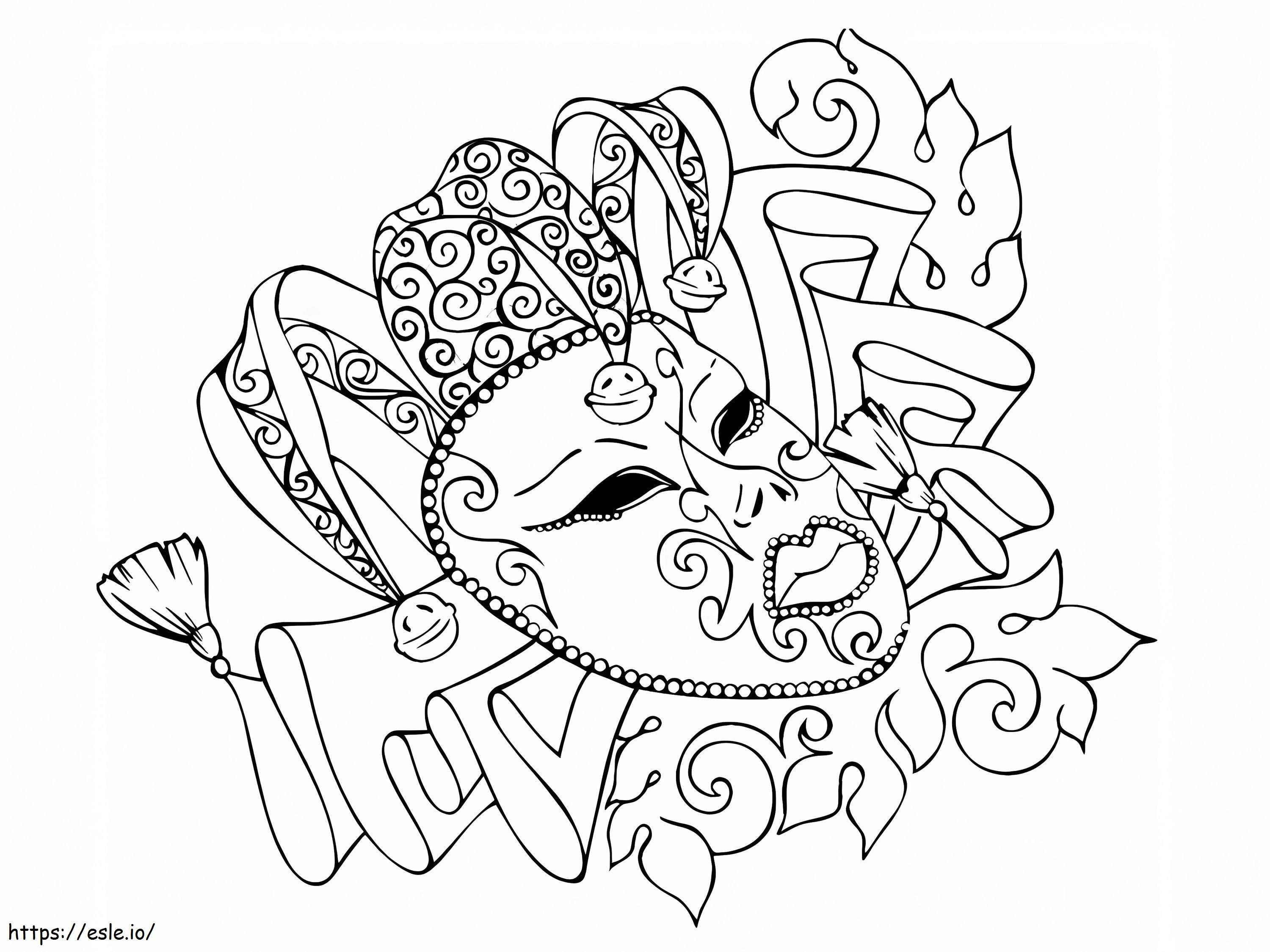 Carnival Printable coloring page