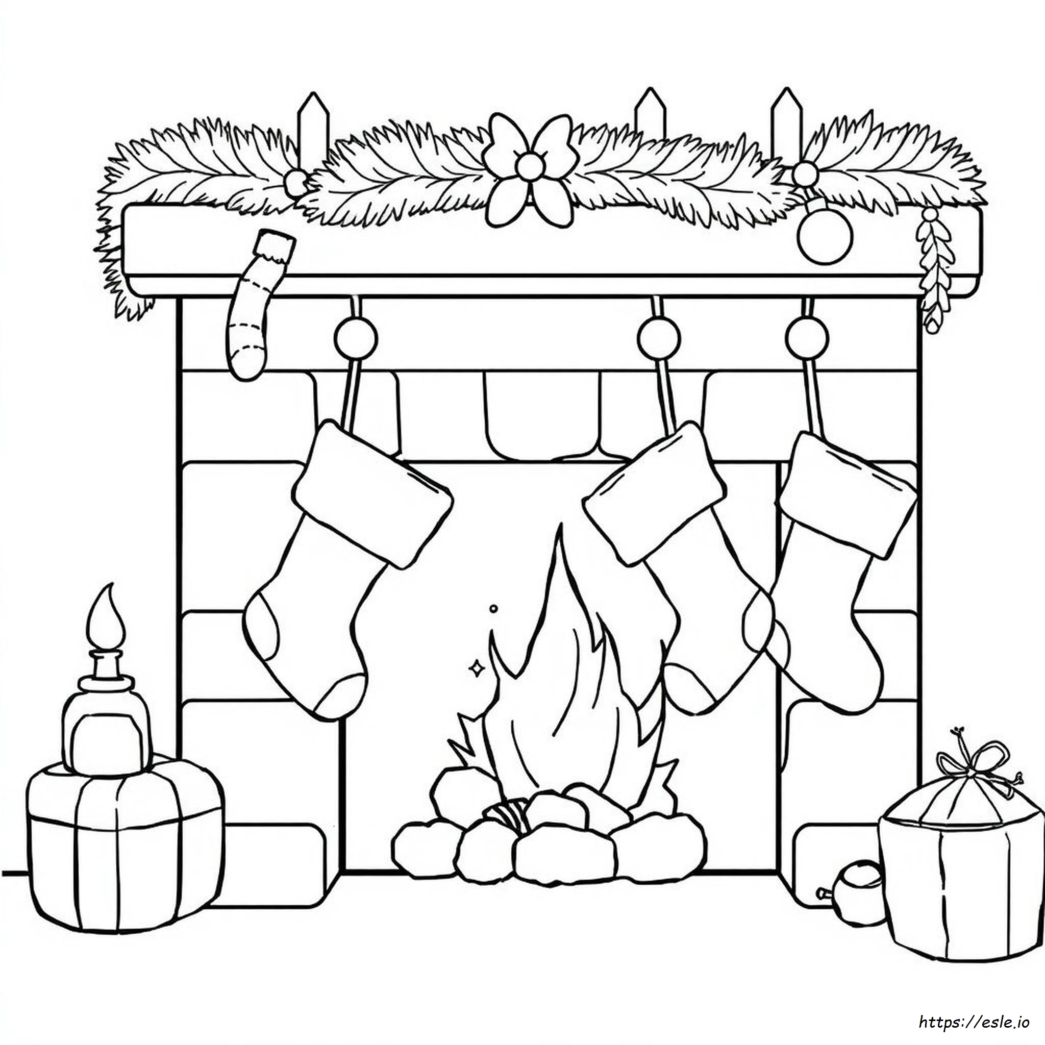 Calza Di Natale Da Colorare