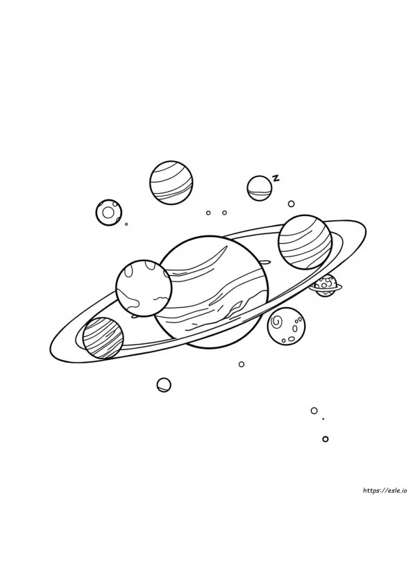 Mewarnai Gambar Tata Surya