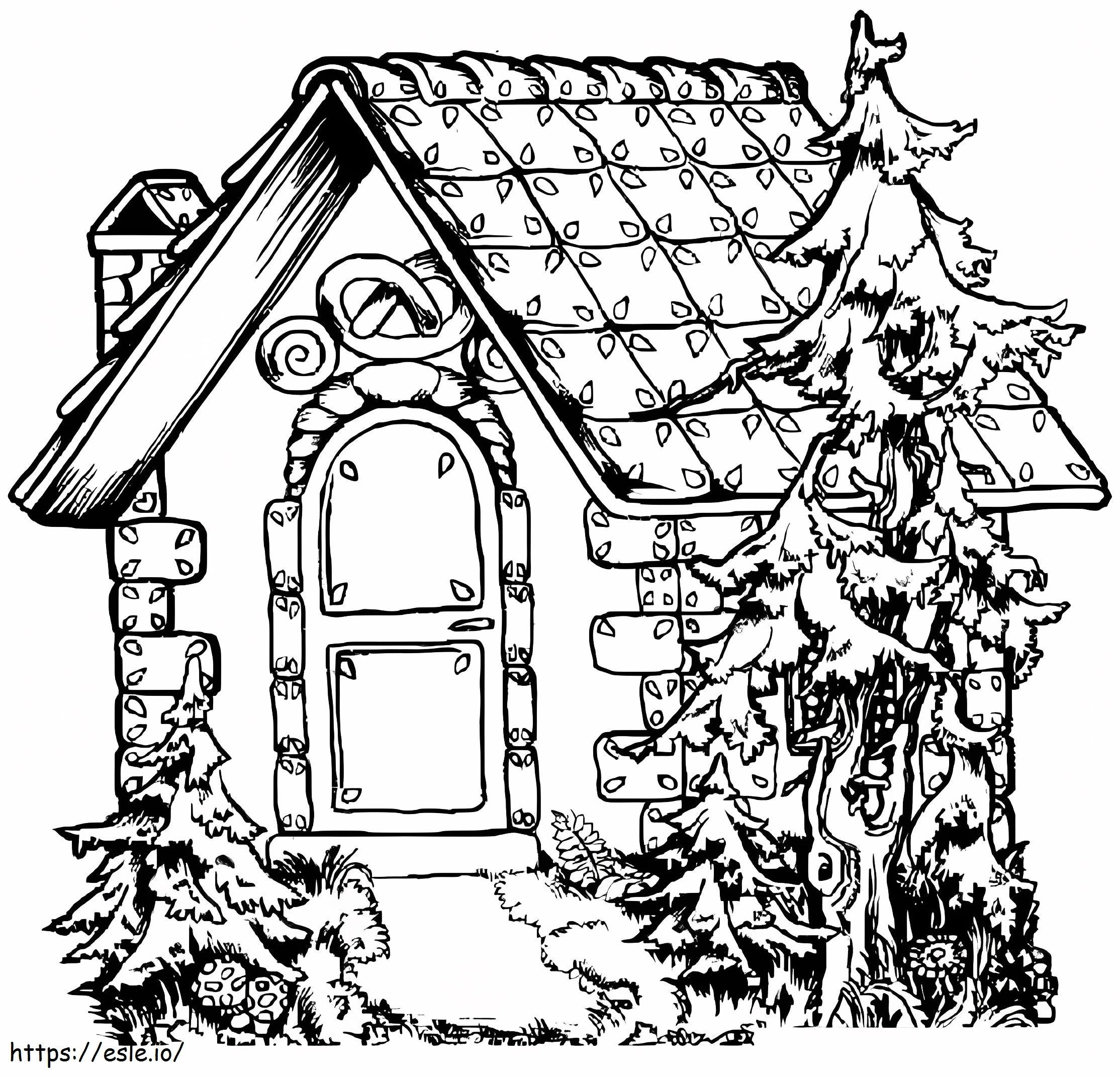 Fantastic House coloring page
