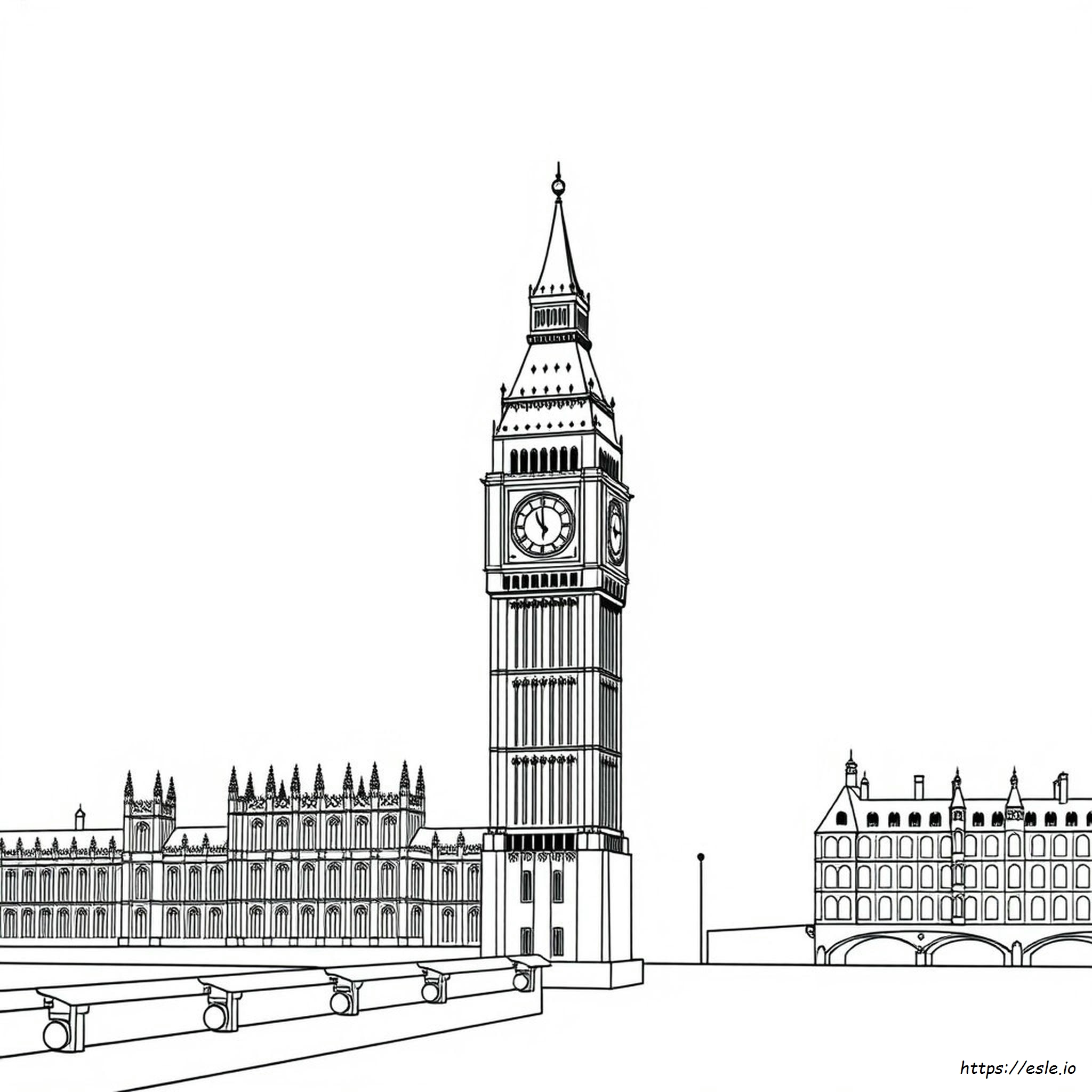 Big Ben Colouring Page