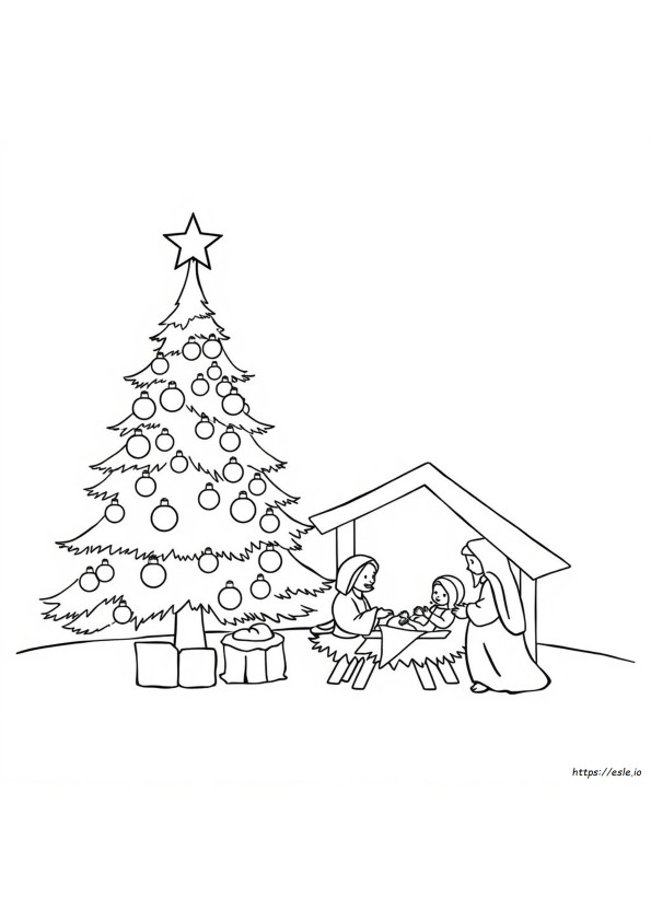 Gambar Mewarnai Natal Dengan Ayat Alkitab