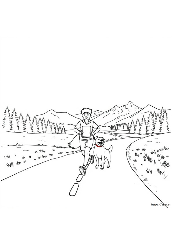 Terry Fox Mewarnai Gambar