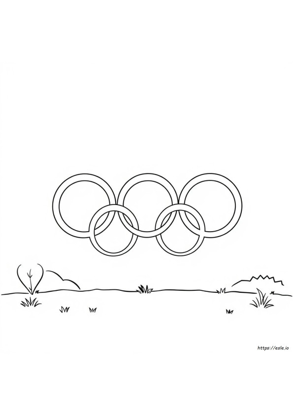 Gambar Mewarnai Cincin Olimpiade Dapat Dicetak Gratis