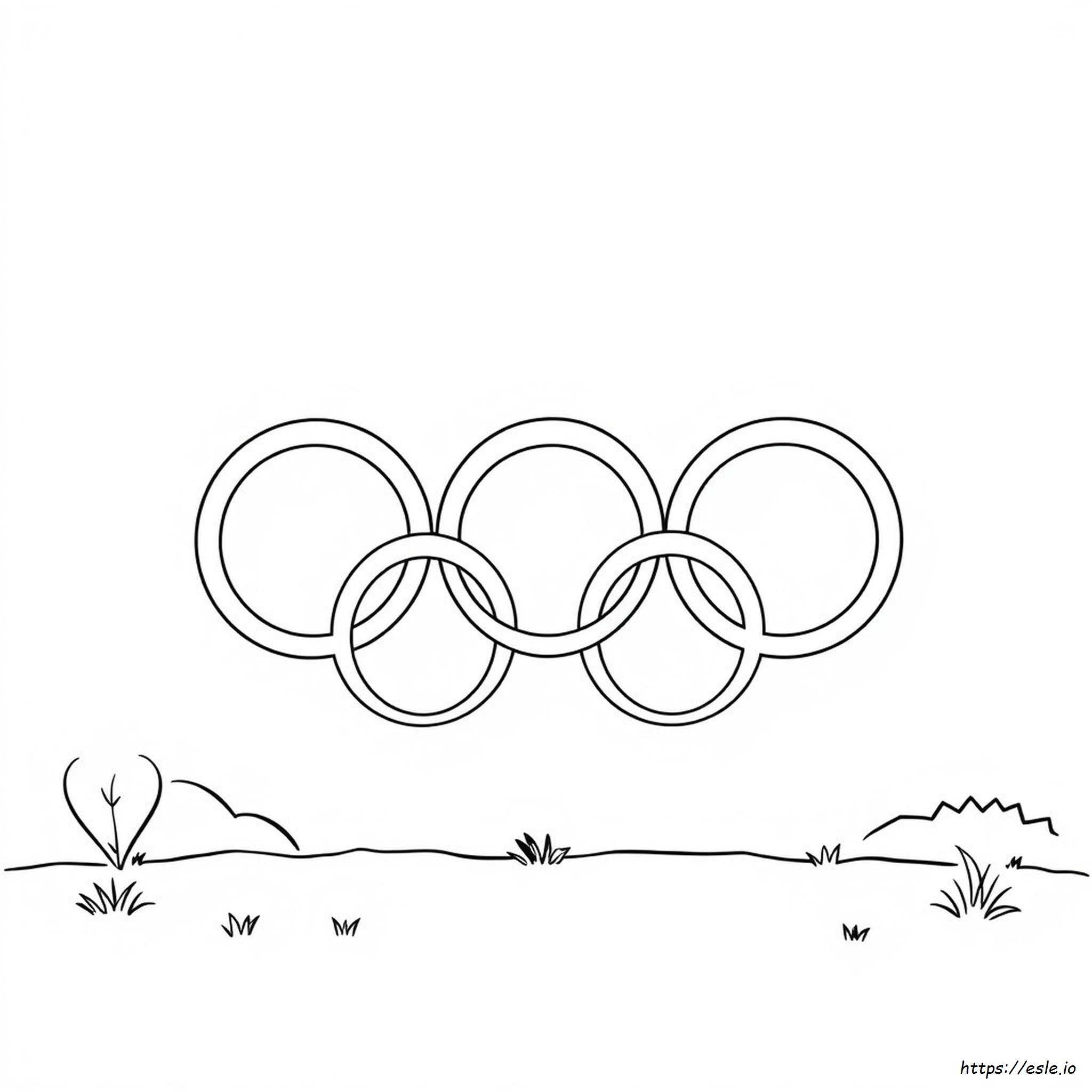 Olympic Rings Coloring Page Free Printable