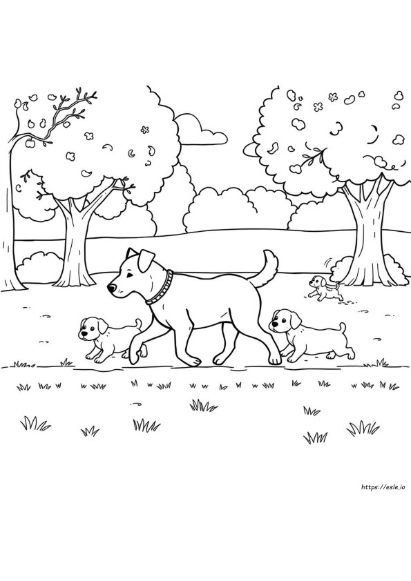 Dibujos Para Colorear De Perros Y Cachorros