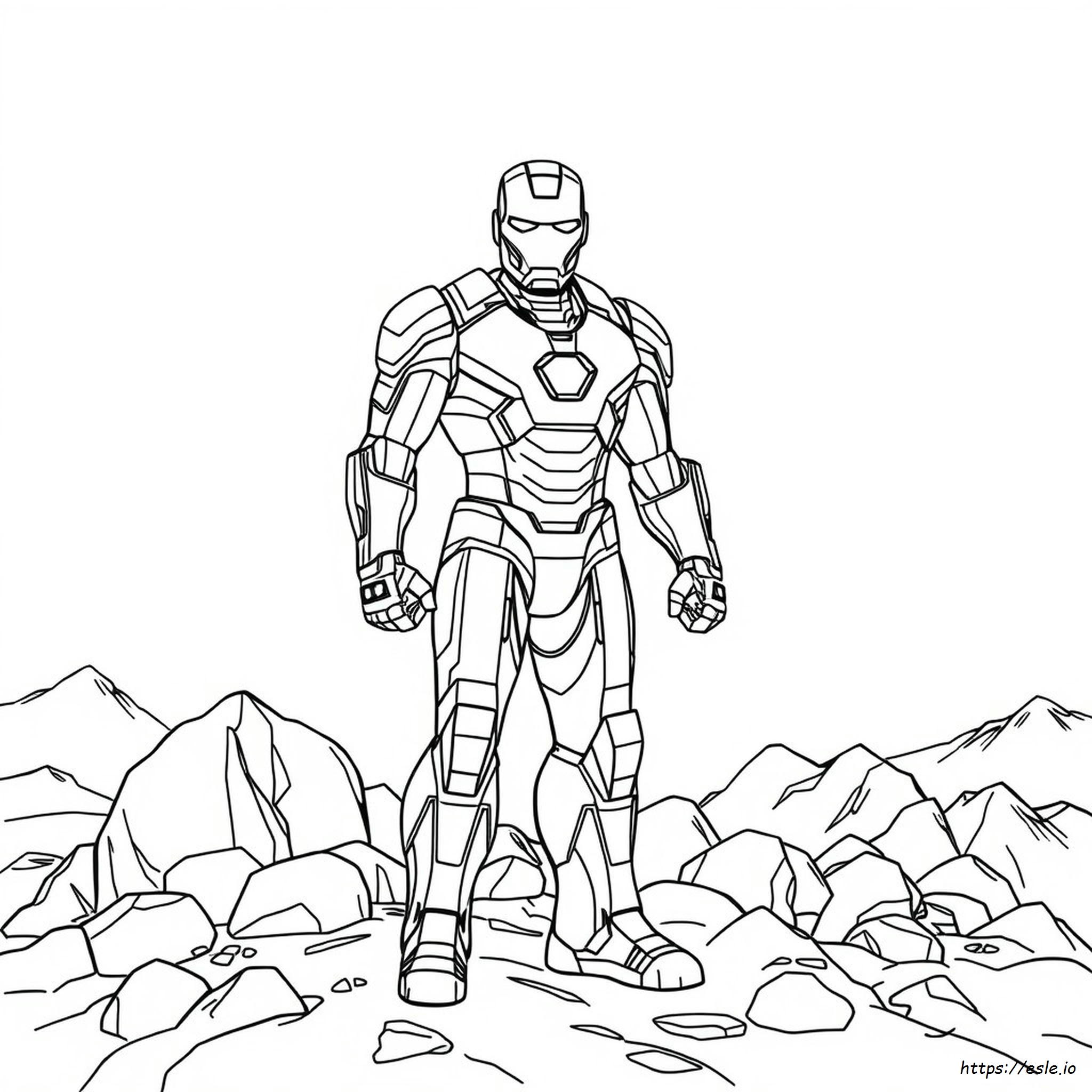 Iron Man Mark 50 Coloring Pages