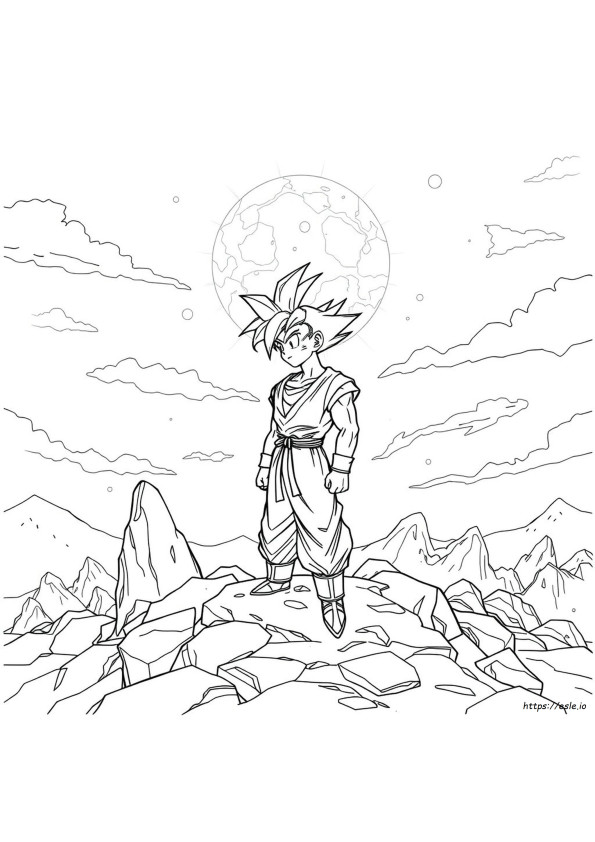 Dragon Ball Manga Színező Oldalak