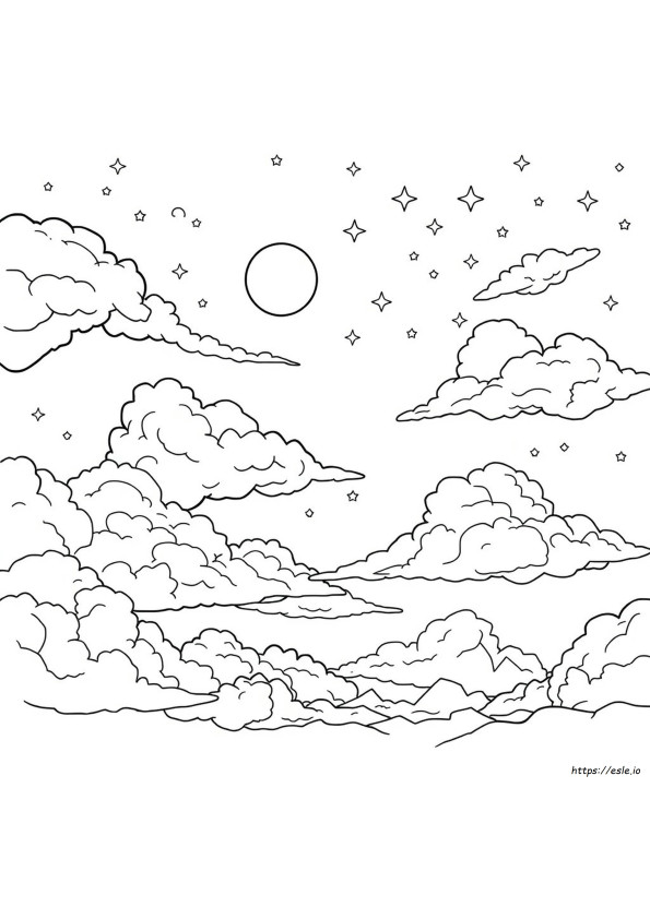Coloring Pages Of The Sky