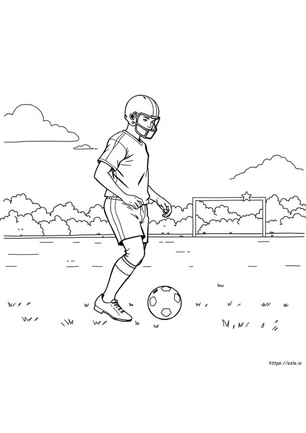 Gambar Mewarnai Pemain Bola Kaki