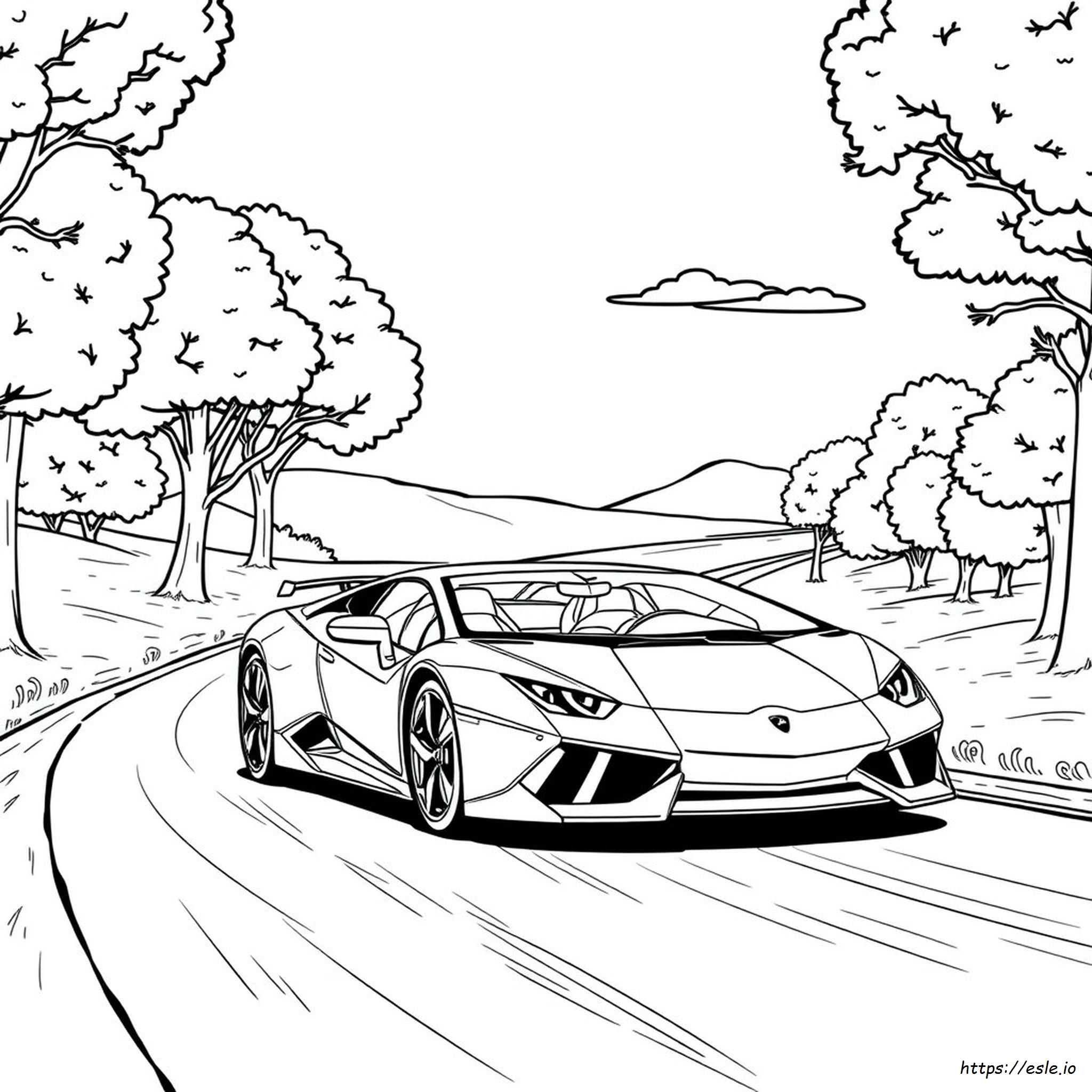 Dibujos De Carros Lamborghini Para Colorear