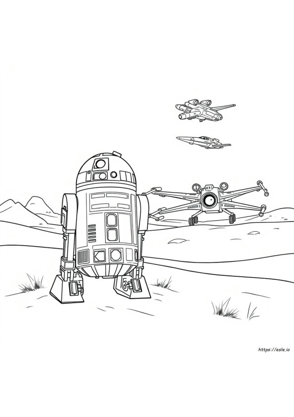 R2d2 Gambar Mewarnai
