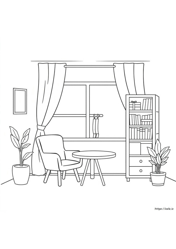 Furniture Coloring Pages To Print