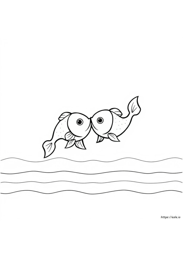 魚座のぬりえ
