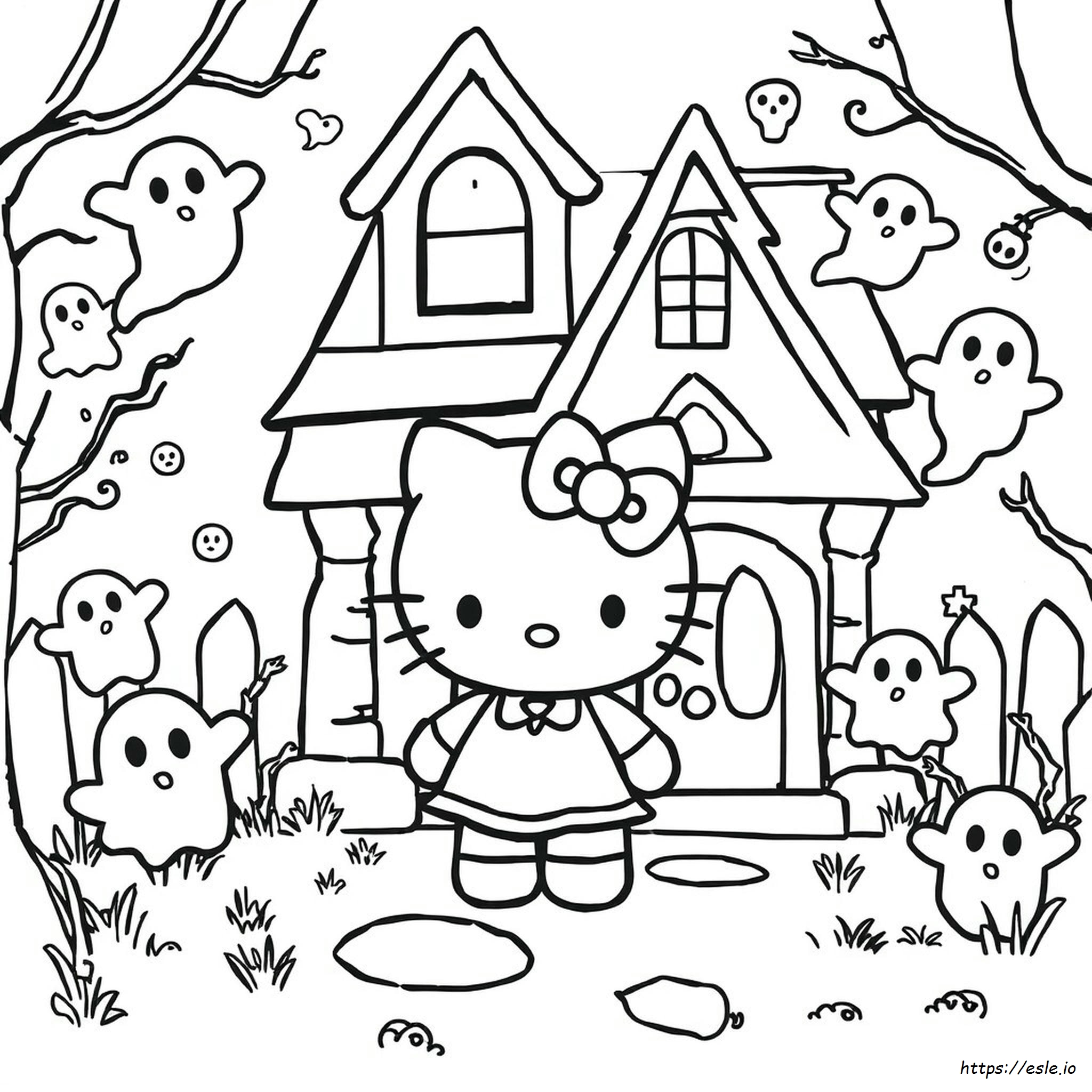 Hello Kitty Horror-Malvorlagen