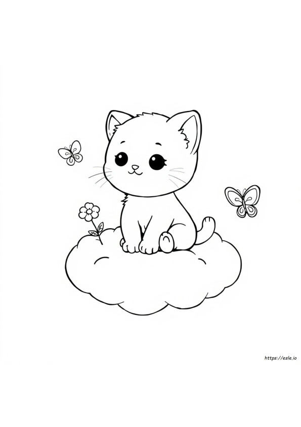 Kawaii Schattige Katjes Kleurplaten