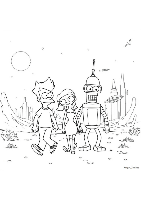 Futurama Kleurplatenboek