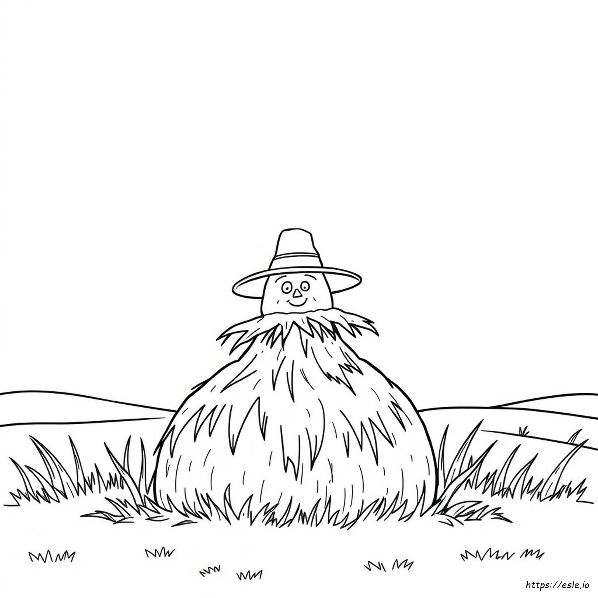 Scarecrow Hat Coloring Page