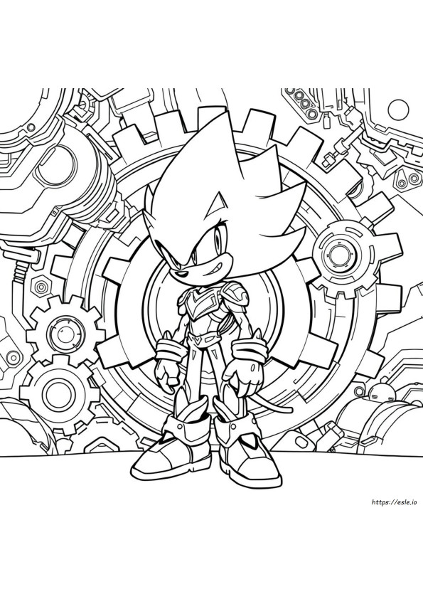 Neo Metal Sonic Halaman Mewarnai