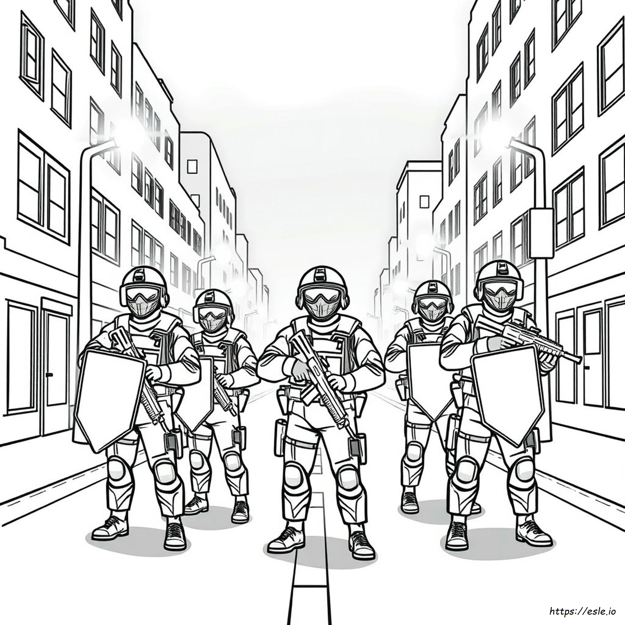 Swat Team Ausmalbilder