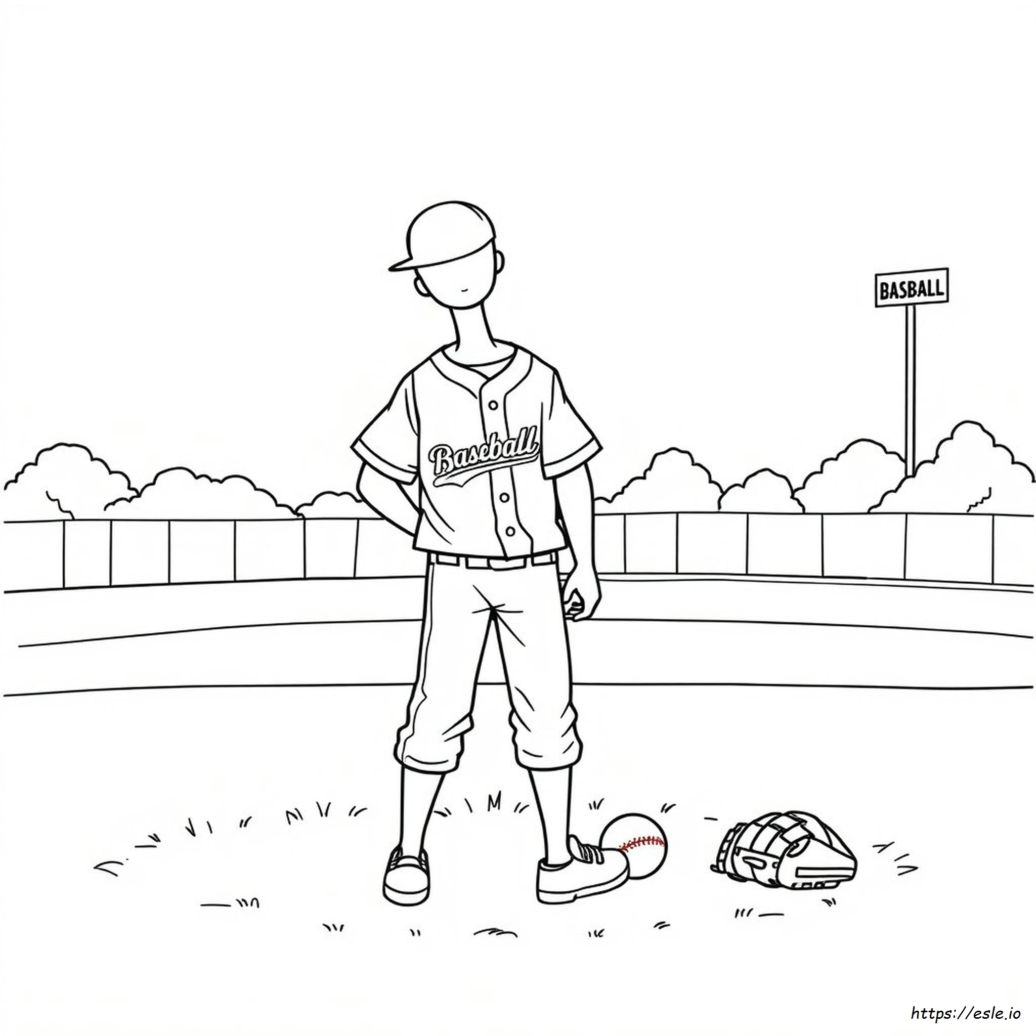 Maglia Da Baseball Da Colorare