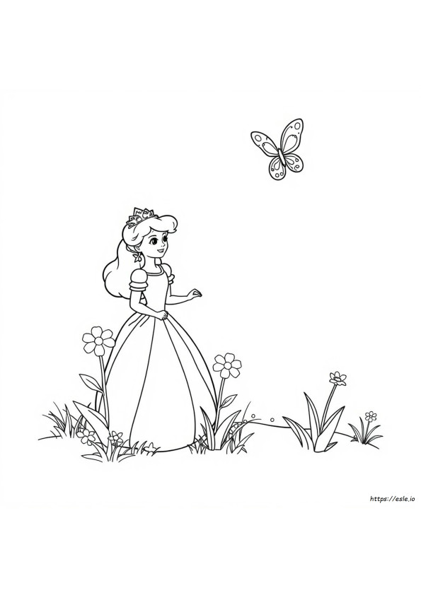 Simple Princess Coloring Pages