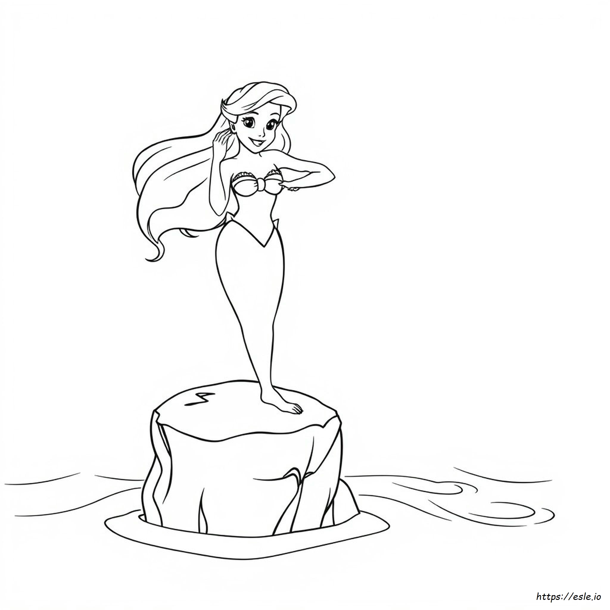 Ariel Colouring Pages Printable
