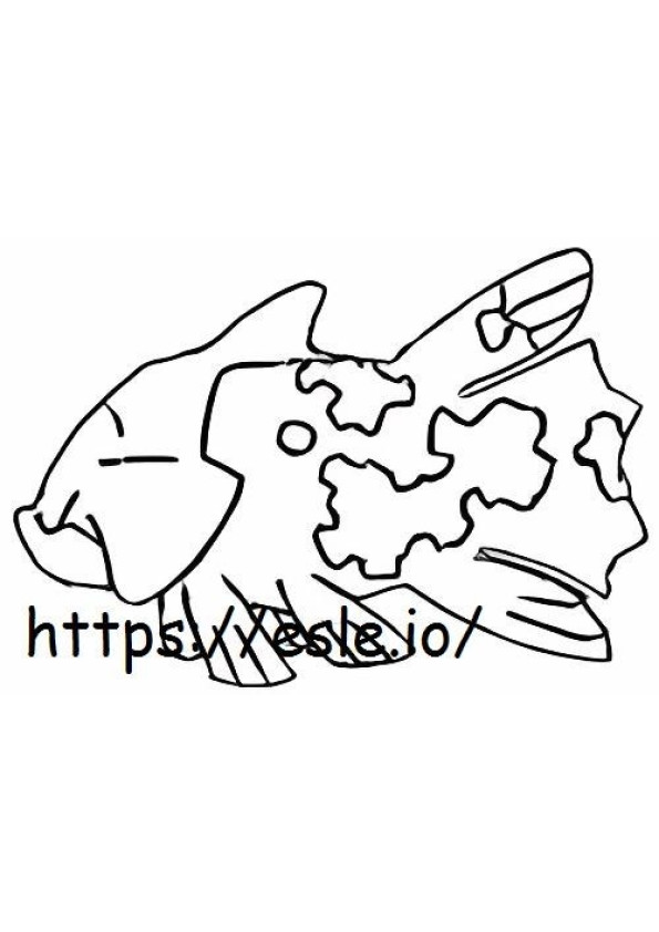 Relicanth coloring page
