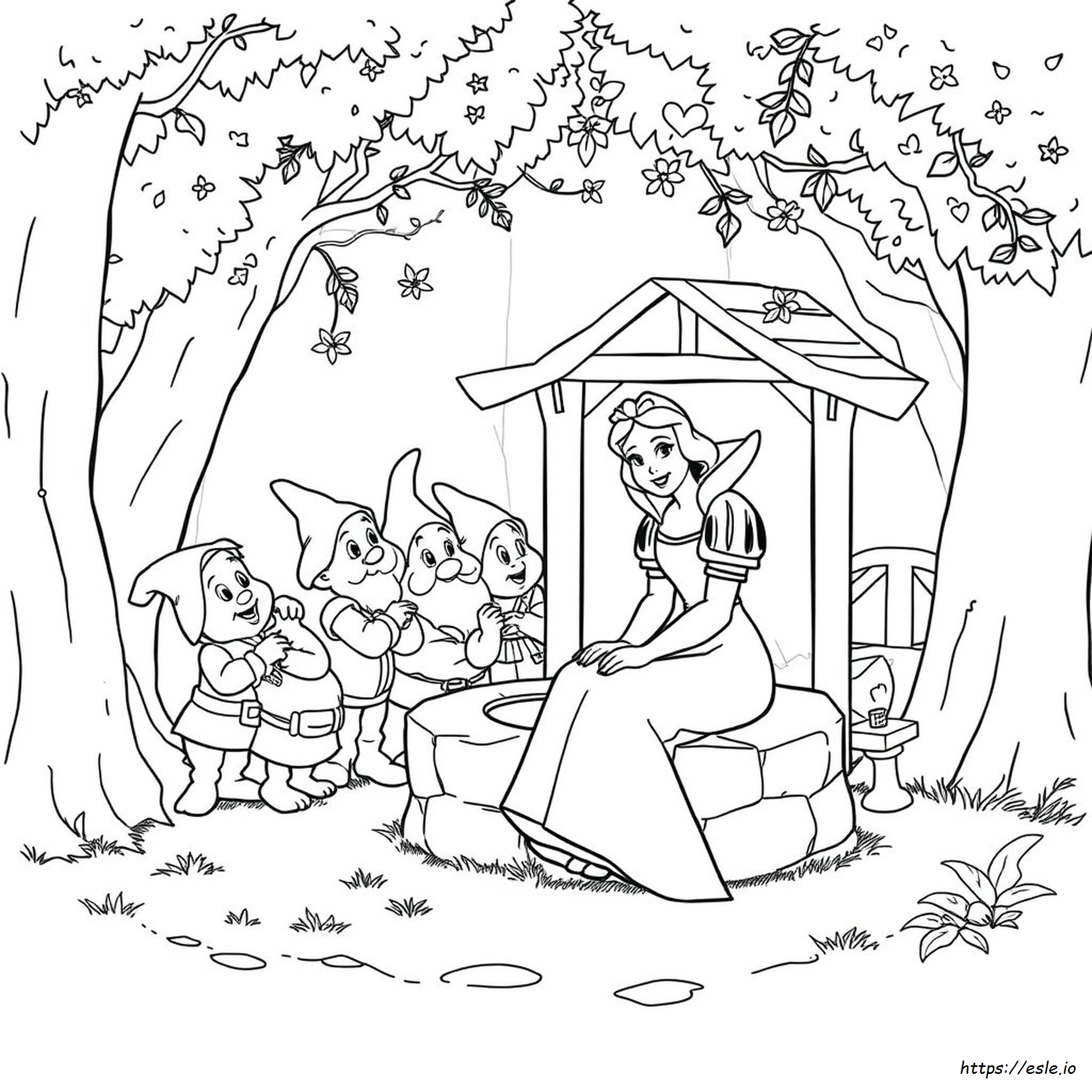 Printable Snow White Disney Princess Coloring Pages