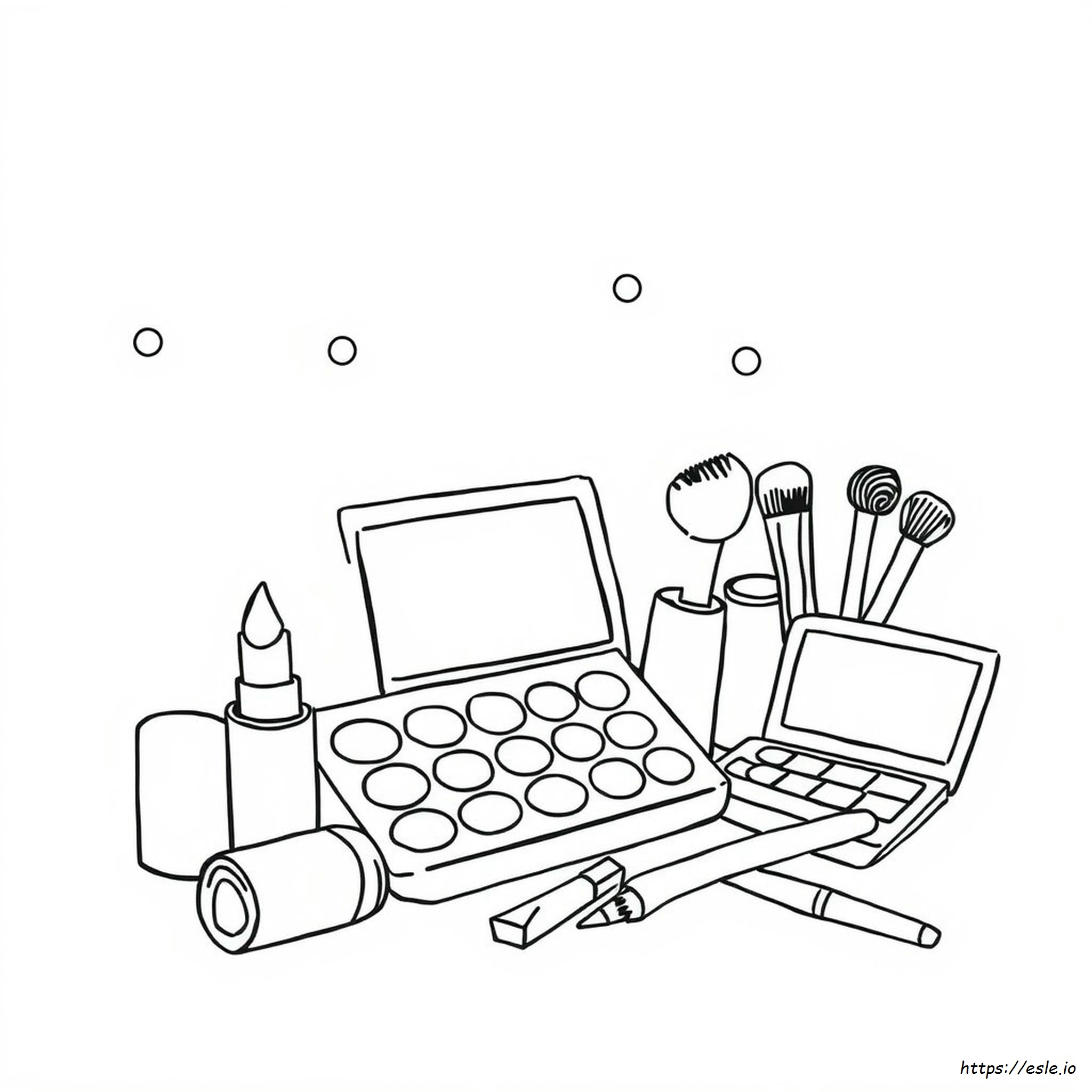 Kolorowanki Makijaż Piękności Doodle
