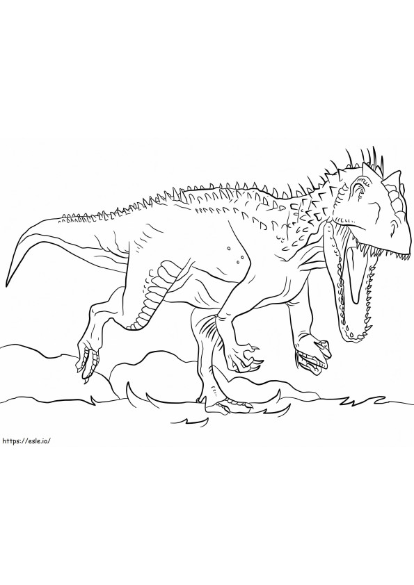 Indominus Rex 1024X768 coloring page