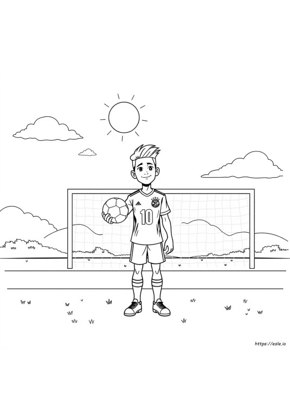 Brazil Neymar Jr Coloring Pages