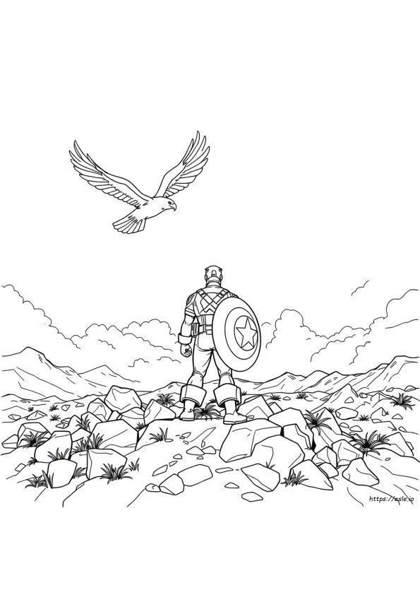 Falcon Captain America Coloring Pages