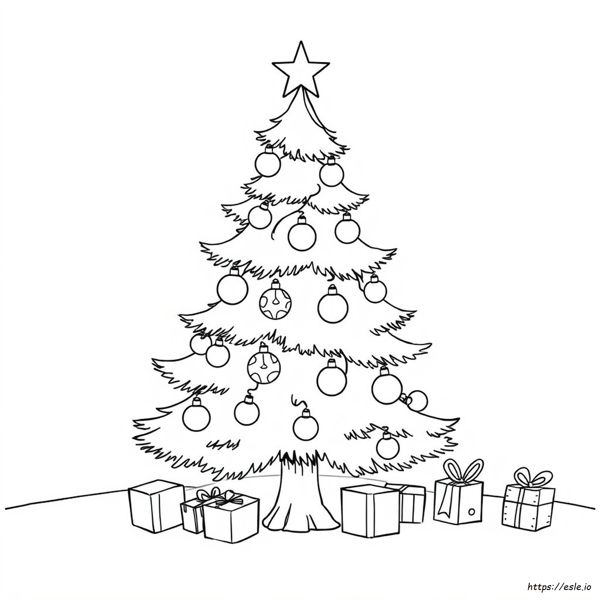 Christmass Tree Coloring Pages