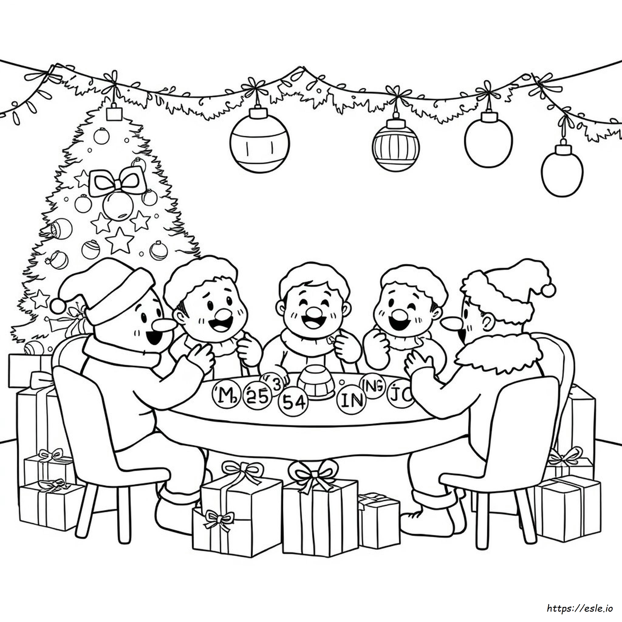 Bingo De Navidad Para Colorear