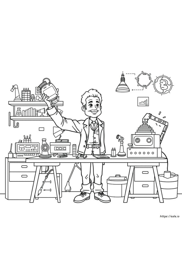 Disegni Da Colorare Di Inventori Neri